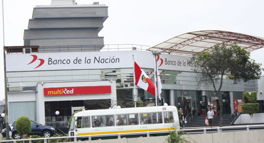Fachada de una sucursal del Banco de la Nación