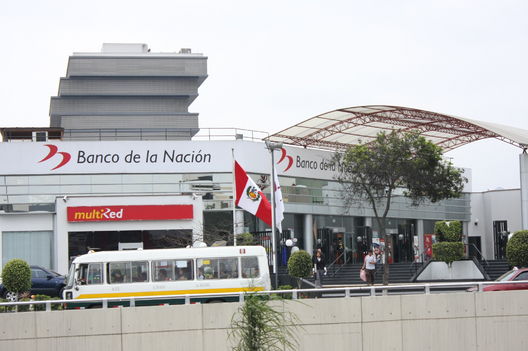 Fachada de una sucursal del Banco de la Nación