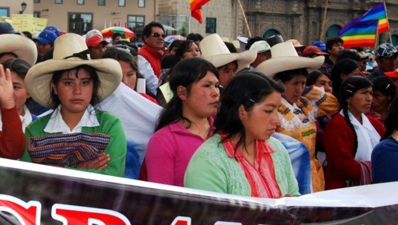 Miles de pobladores de Cajamarca marcharon por la paz