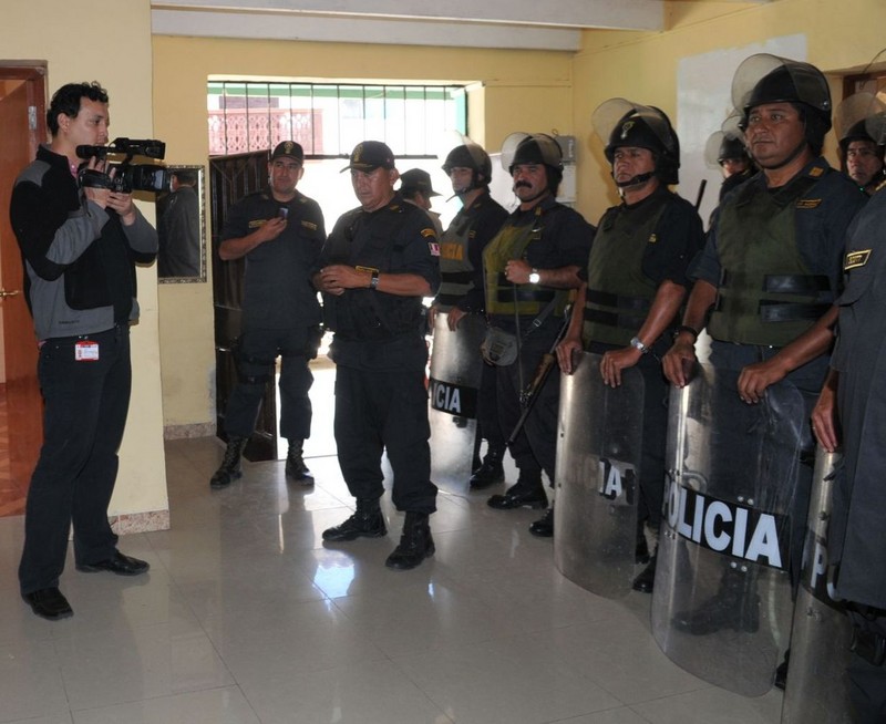 Ministro del Interior, Wilver Calle Girón, sobrevoló hoy Cajamarca para evaluar situación en sexto día de paro indefinido