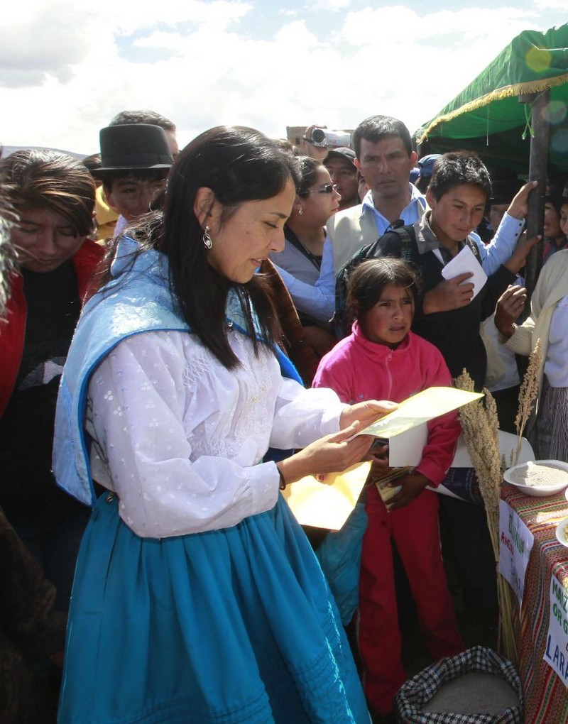 Primera Dama de la Nación, fue nombrada Embajadora Especial de la FAO para el Año Internacional de la Quinua