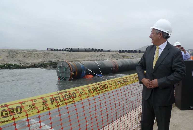 Ministro de Vivienda, René Cornejo, presenta emisor submarino de PTAR Taboada en el distrito de Ventanilla
