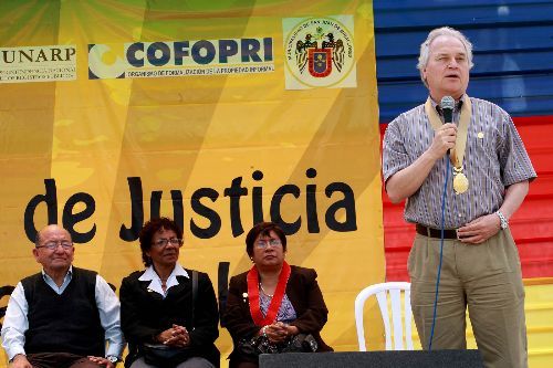 Ministro de Justicia Francisco Eguiguren asistió al Festival de Justicia Registral organizado en San Juan de Miraflores