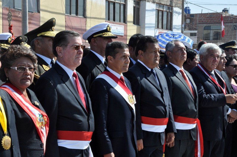 Presidente  Ollanta Humala, asistió al 132º Aniversario de la Batalla de Arica y la Renovación del Juramento de Fidelidad a la Bandera