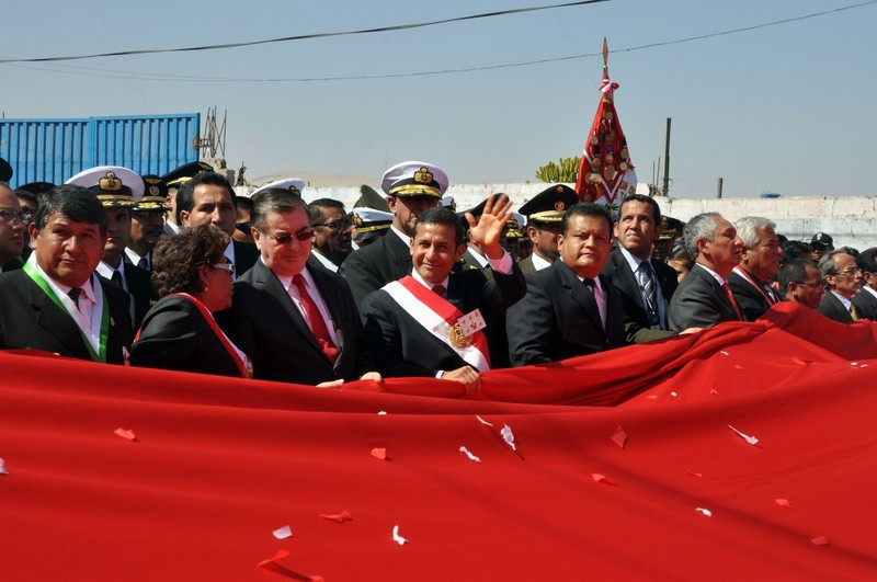 Presidente  Ollanta Humala, asistió al 132º Aniversario de la Batalla de Arica y la Renovación del Juramento de Fidelidad a la Bandera