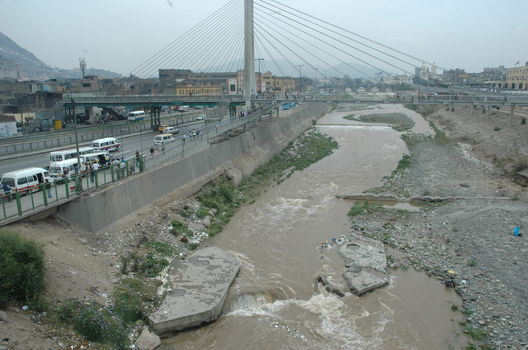 Vistas del Río Rímac sobre el Puente Santa Rosa