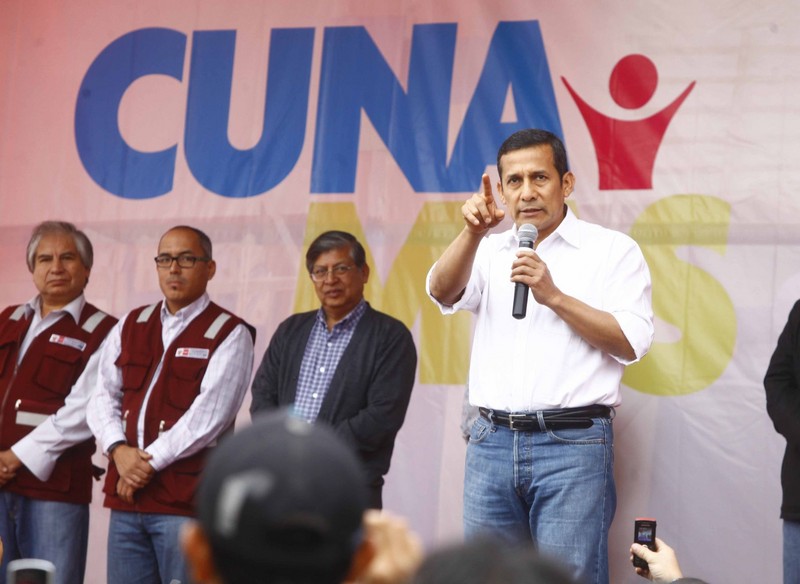 Presidente Ollanta Humala inauguro local Infantil Cuna Más 'Juan Pablo II'en el distrito de Carabayllo