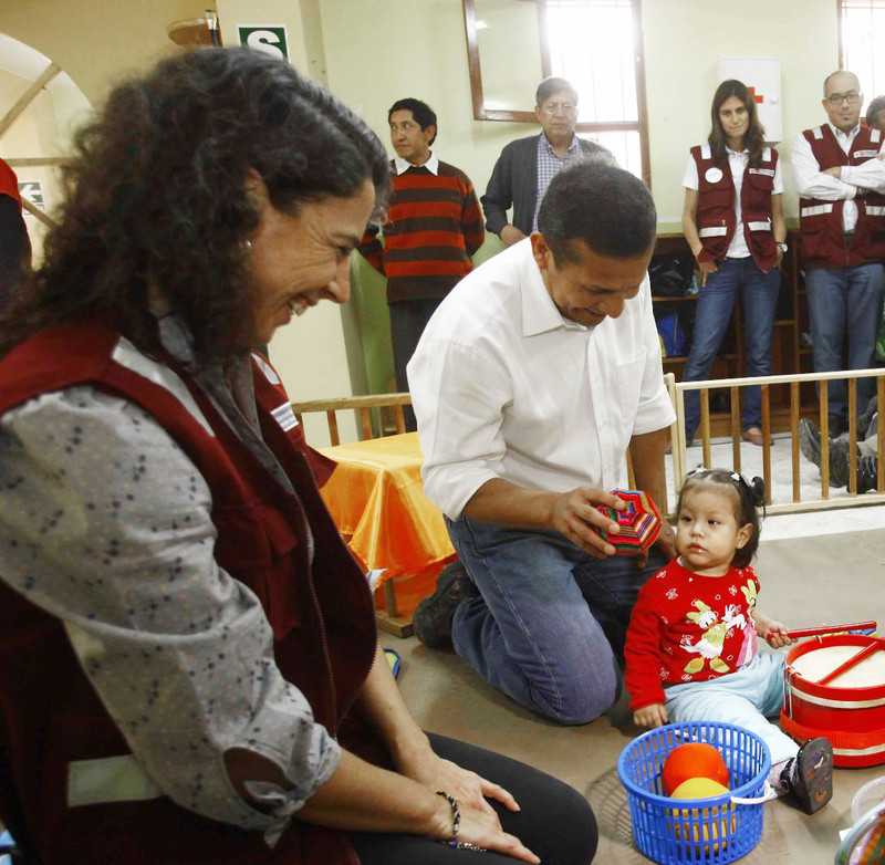 Presidente Ollanta Humala inauguro local Infantil Cuna Más 'Juan Pablo II'en el distrito de Carabayllo