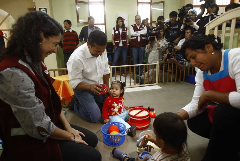 Presidente Ollanta Humala inauguro local Infantil Cuna Más 'Juan Pablo II'en el distrito de Carabayllo