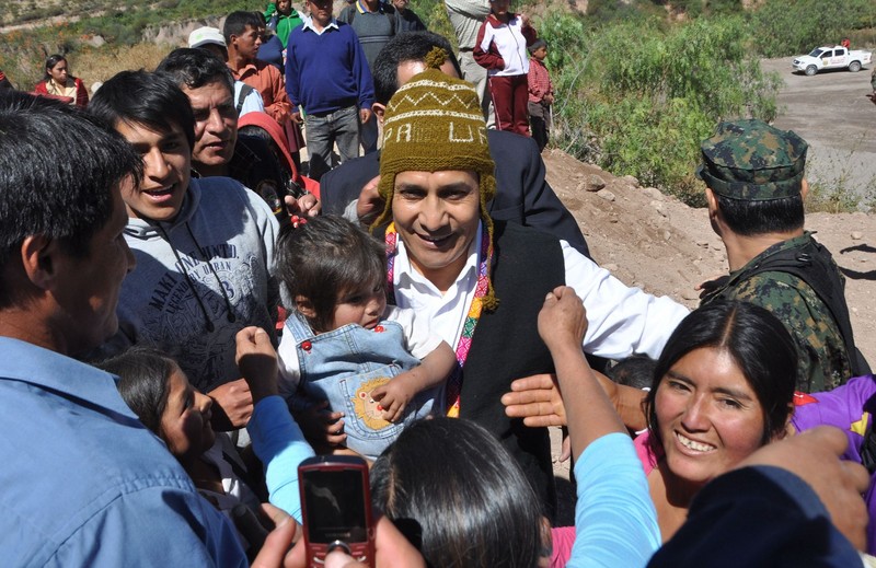 Presidente Ollanta Humala, presento programa 'Rutas Solidarias: bicicletas rurales para llegar a la escuela'en andahuaylas
