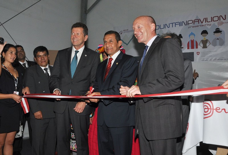 Presidente Ollanta Humala, inauguró el Pabellón de Montañas, ubicado en el Parque de los Atletas en Río de Janeiro, Brasil