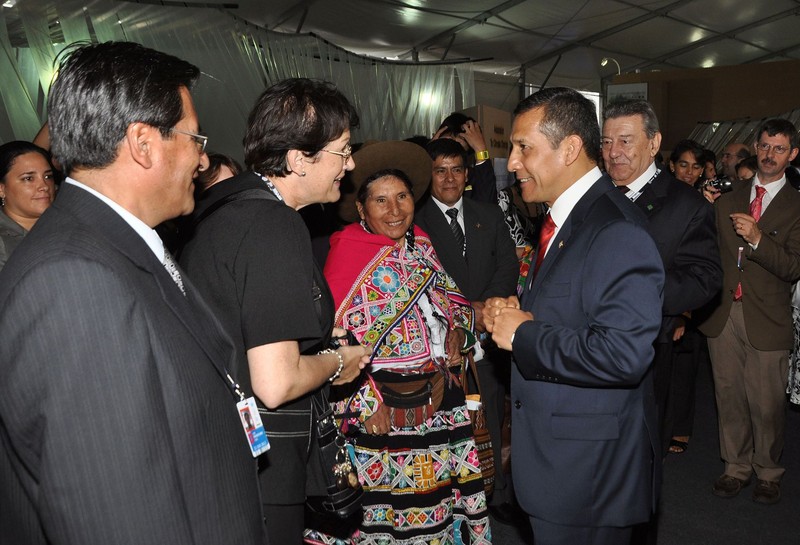 Presidente Ollanta Humala, inauguró el Pabellón de Montañas, ubicado en el Parque de los Atletas en Río de Janeiro, Brasil