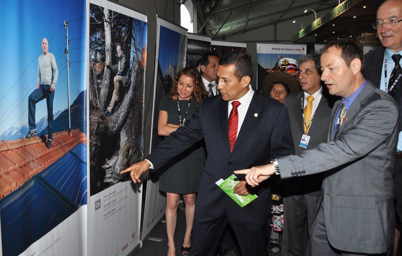 Presidente Ollanta Humala, inauguró el Pabellón de Montañas, ubicado en el Parque de los Atletas en Río de Janeiro, Brasil