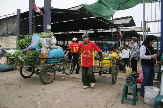 Una jornada más de trabajo en el mercado de flores Piedra Liza en el distrito del Rímac