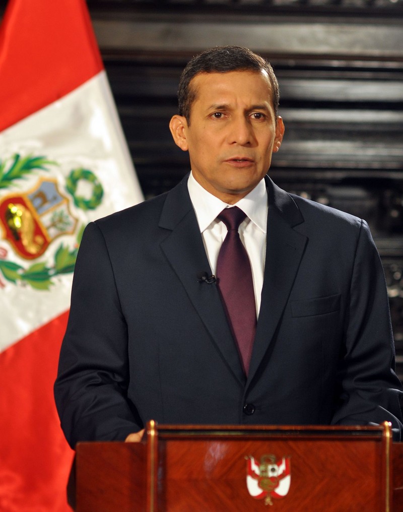 Mensaje a la nación del Presidente Ollanta Humala desde palacio de gobierno