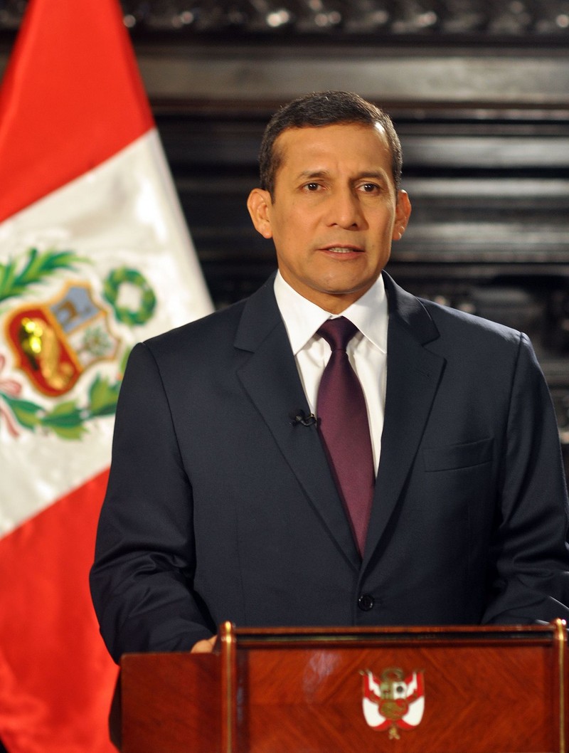 Mensaje a la nación del Presidente Ollanta Humala desde palacio de gobierno