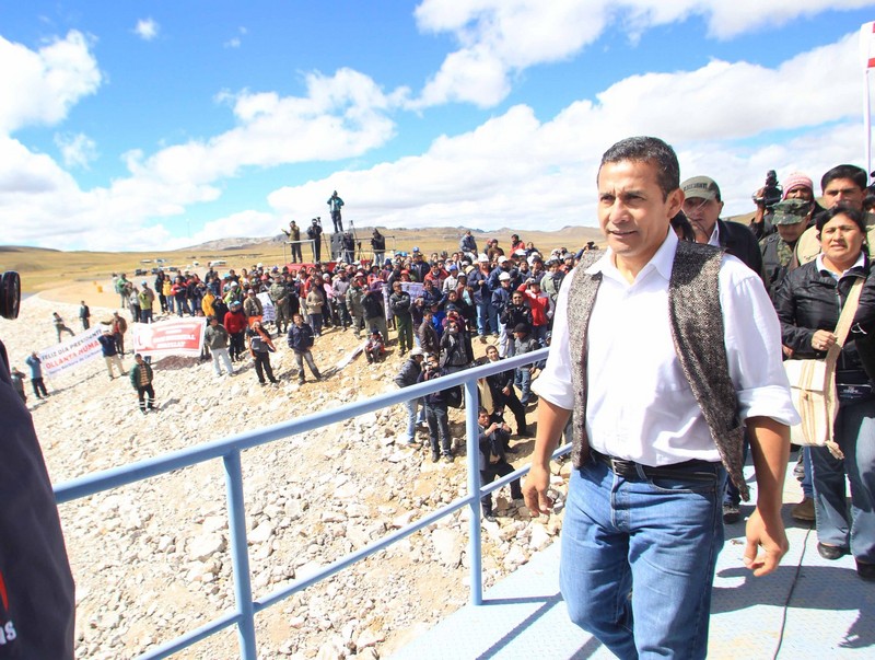 Presidente de la República, Ollanta Humala, inauguró la Represa de Huascacocha en la Región de Junín