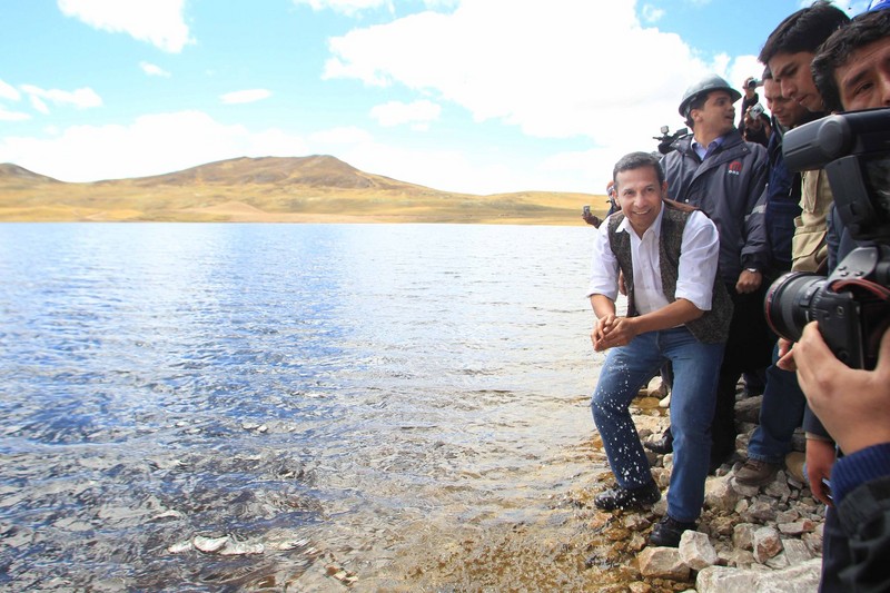 Presidente de la República, Ollanta Humala, inauguró la Represa de Huascacocha en la Región de Junín