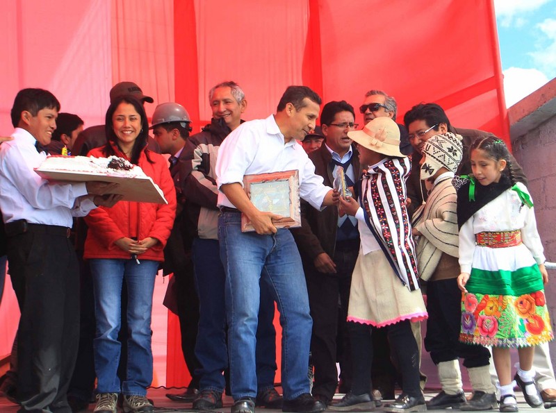 Presidente de la República, Ollanta Humala, inauguró la Represa de Huascacocha en la Región de Junín