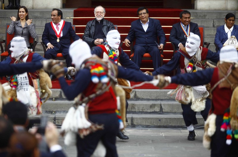 Presentación de la Festividad de la Virgen del Carmen de la Provincia de Paucarpato en Palacio de Gobierno