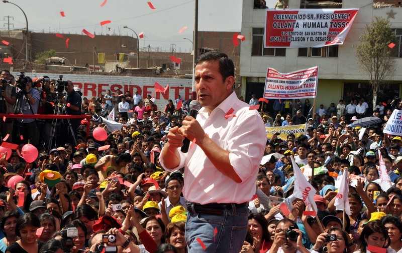 Presidente Ollanta Humala participó en la ceremonia de inauguración de pistas, veredas en San Martín de Porres