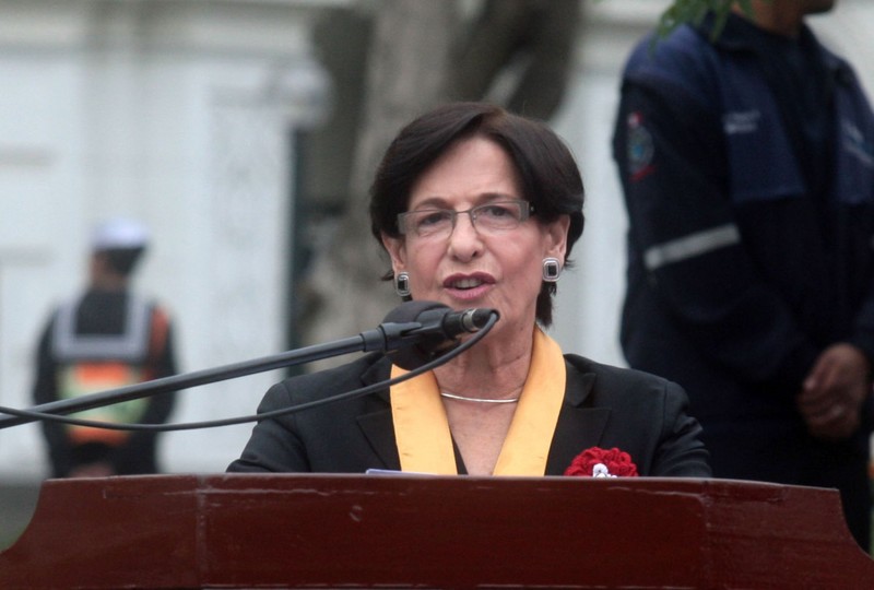 Susana Villarán, preside en la Plaza San Martín actos públicos por el 191 aniversario de la Declaración de la Independencia del Perú