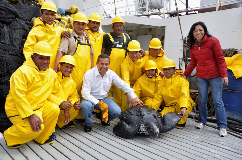 Jefe de estado Ollanta Humala,promueve campaña ¨A Comer Pescado¨