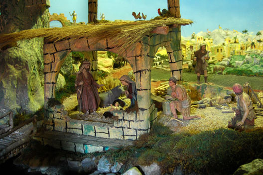Exposición de los llamados Nacimientos de Navidad en la Clínica San Juan de Dios (Diciembre 2011)