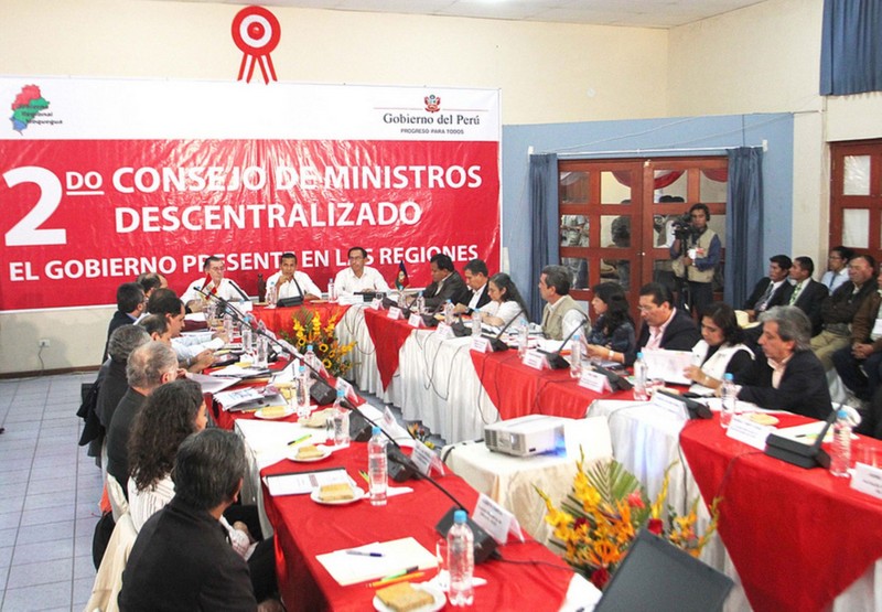Presidente Ollanta Humala dirige segundo Consejo de Ministros Descentralizado en la ciudad de Moquegua