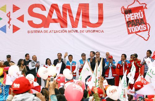 Presidente Ollanta Humala lanzó el SAMU (29 de noviembre de 2011)