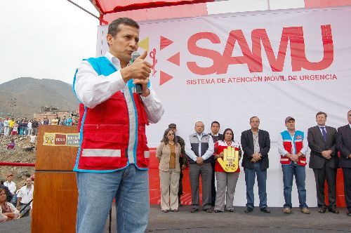 Presidente Ollanta Humala lanzó el SAMU (29 de noviembre de 2011)