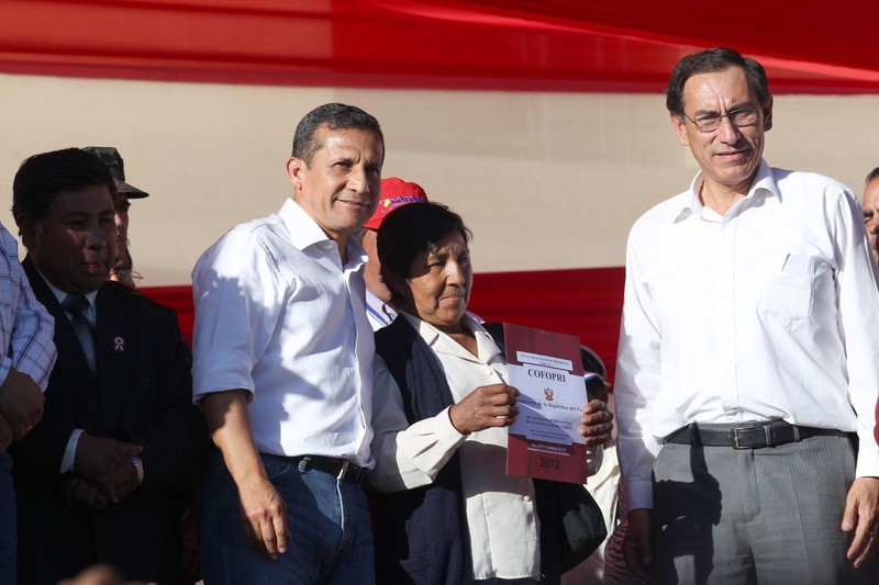 Presidente Ollanta Humala participó en acción civica en el distrito de Omate, en el departamento de Moquegua