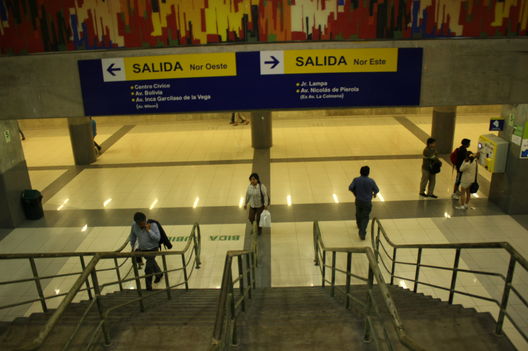 La Estación Central de Lima es la principal estación subterránea del Metropolitano