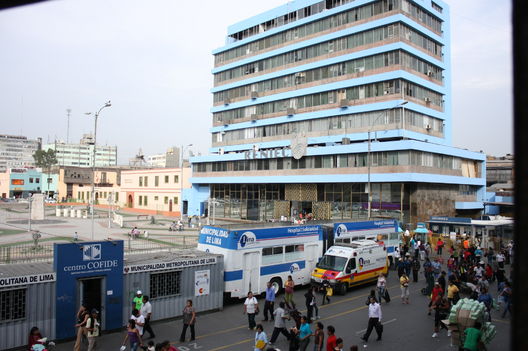 Vistas de la sede principal de Reniec en el Centro de Lima