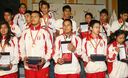 Jóvenes deportistas peruanos fueron premiados con medallas de Oro en las Olimpiadas Escolares en Colombia