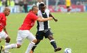 Vibrante partido entre los equipos Alianza Lima y Juan Aurich de Chiclayo, en el Estadio Matute.
