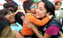 La Primera Dama de la Nación, Nadine Heredia, participó en chocolatada navideña con hijos de recicladores en el distrito de San Juan de Miraflores.