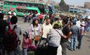 Gran afluencia de público en terminal terrestre de Yerbateros por fiestas navideñas