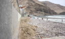 Playa La Herradura se queda sin arena y en su lugar ahora solo han quedado piedras y más piedras