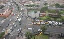 Vistas panorámicas de la importante intersección de la Avenida Abancay con la Avenida Nicolás de Piérola.