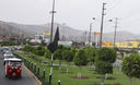 Una vista del pujante distrito de Ventanilla a través de sus parques y avenidas.