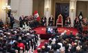 El presidente del Poder Judicial César San Martín durante ceremonia de inauguración del año judicial 2012, en el Palacio de Justicia