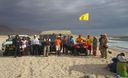 Aficionados se dan cita en Nasca para observar a los competidores del Dakar 2012 a su paso por nuestro país.