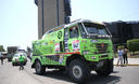 Autos, cuatrimotos, camionetas y motos que participaron en el Rally Dakar 2012 permanecieron en el Campo de Marte, en Lima.
