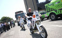 Autos, cuatrimotos, camionetas y motos que participaron en el Rally Dakar 2012 permanecieron en el Campo de Marte, en Lima.