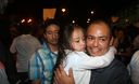 Familiares de peruanos que naufragaron en crucero Costa Concordia son recibidos en el aeropuerto Jorge Chávez.