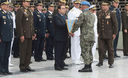 El ministro de Defensa, Luis Otárola, despidió en ceremonia oficial al contingente de Cascos Azules que cumplirá misión en Haití.