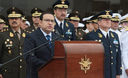 El ministro de Defensa, Luis Otárola, despidió en ceremonia oficial al contingente de Cascos Azules que cumplirá misión en Haití.