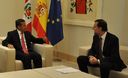 Presidente Ollanta Humala se reúne con presidente del gobierno español Mariano Rajoy en importante visita oficial.