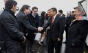Llegada de Ollanta Humala y Primera Dama Nadine Heredia a Suiza para participar en Foro Económico Mundial de Davos.